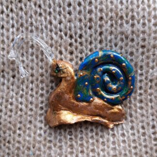 Брошь улитка