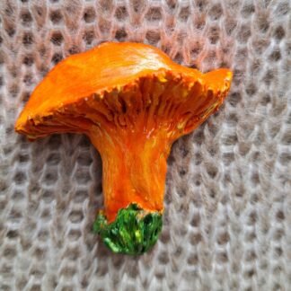 Брошь гриб лисичка 3