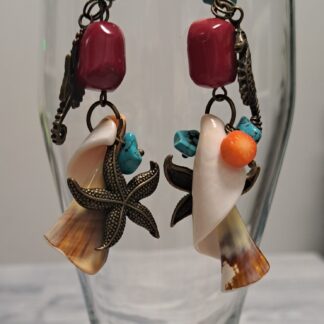 Серьги Коралловое море 1