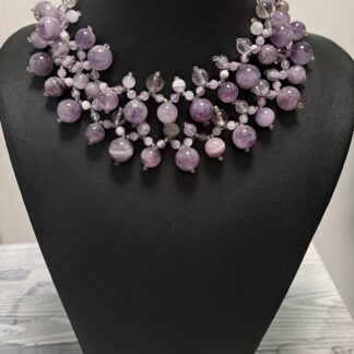 Ожерелье/колье аметистовое