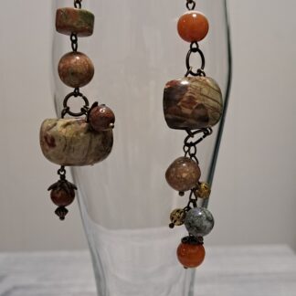 Серьги Яркая осень