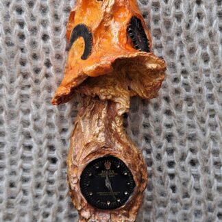 Брошь гриб  золотистый 1